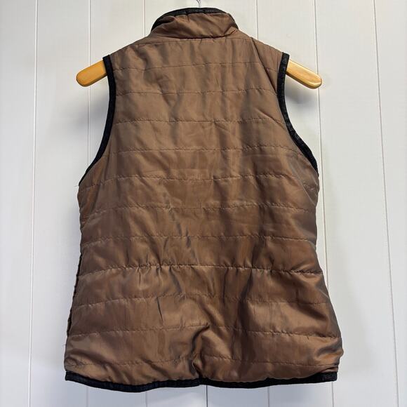 Unbranded Womens Boho Mob Wife Leopard Faux Fur Reversible Vest Size M/L Cozy - Picture 3 of 11